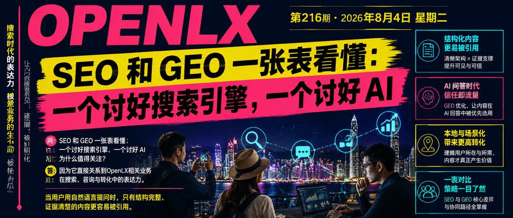 SEO 和 GEO 一张表看懂：一个讨好搜索引擎，一个讨好 AI