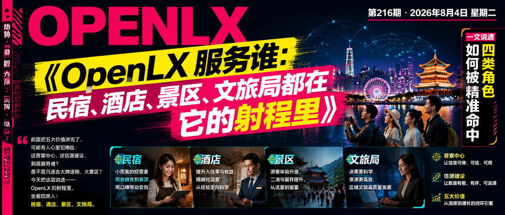 OpenLX 服务谁：民宿、酒店、景区、文旅局都在它的射程里