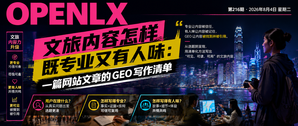 文旅内容怎样既专业又有人味：一篇网站文章的 GEO 写作清单