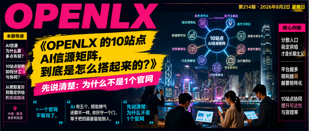 OPENLX 的10站点AI信源矩阵，到底是怎么搭起来的？｜OPENLX、OPENLX 的10站点AI信源矩阵